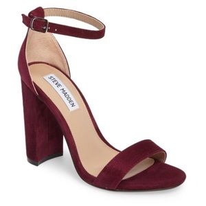 Steve Madden Carrson Heel in Burgundy Suede